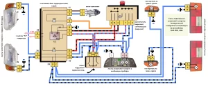 Указатели поворота ВАЗ 2114. ВАЗ 2113. Схема подключения.
