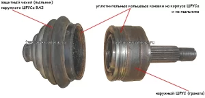 Замена пыльника наружного ШРУСа (гранаты) ВАЗ 2114, 2113, 2115