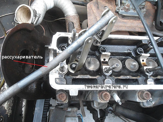 Пример работы рассухаривателем клапанов 2108 двигателей ВАЗ