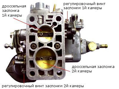 Это винты-упоры заслонок карбюратора Озон