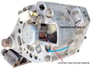 Основные неисправности контактных колец ротора автомобильного генератора
