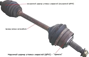 Короткий привод колеса ВАЗ