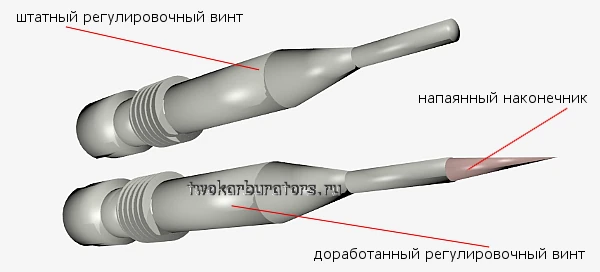Полностью доработанный винт ускорительного насоса Озон